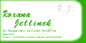 roxana jellinek business card